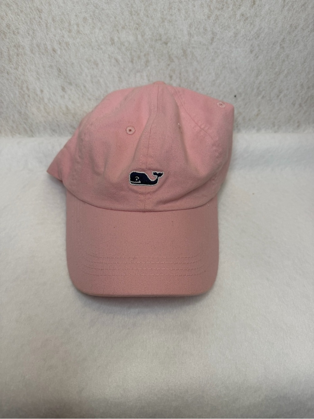 Vineyard Vines Pink Classic Logo Whale Baseball Cap Coastal Preppy Mens Women’s